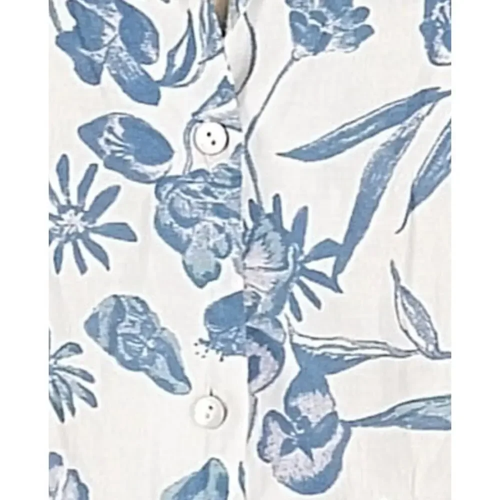 J by Joie Size XL Short sleeve blouse button-down - Picture 8 of 8